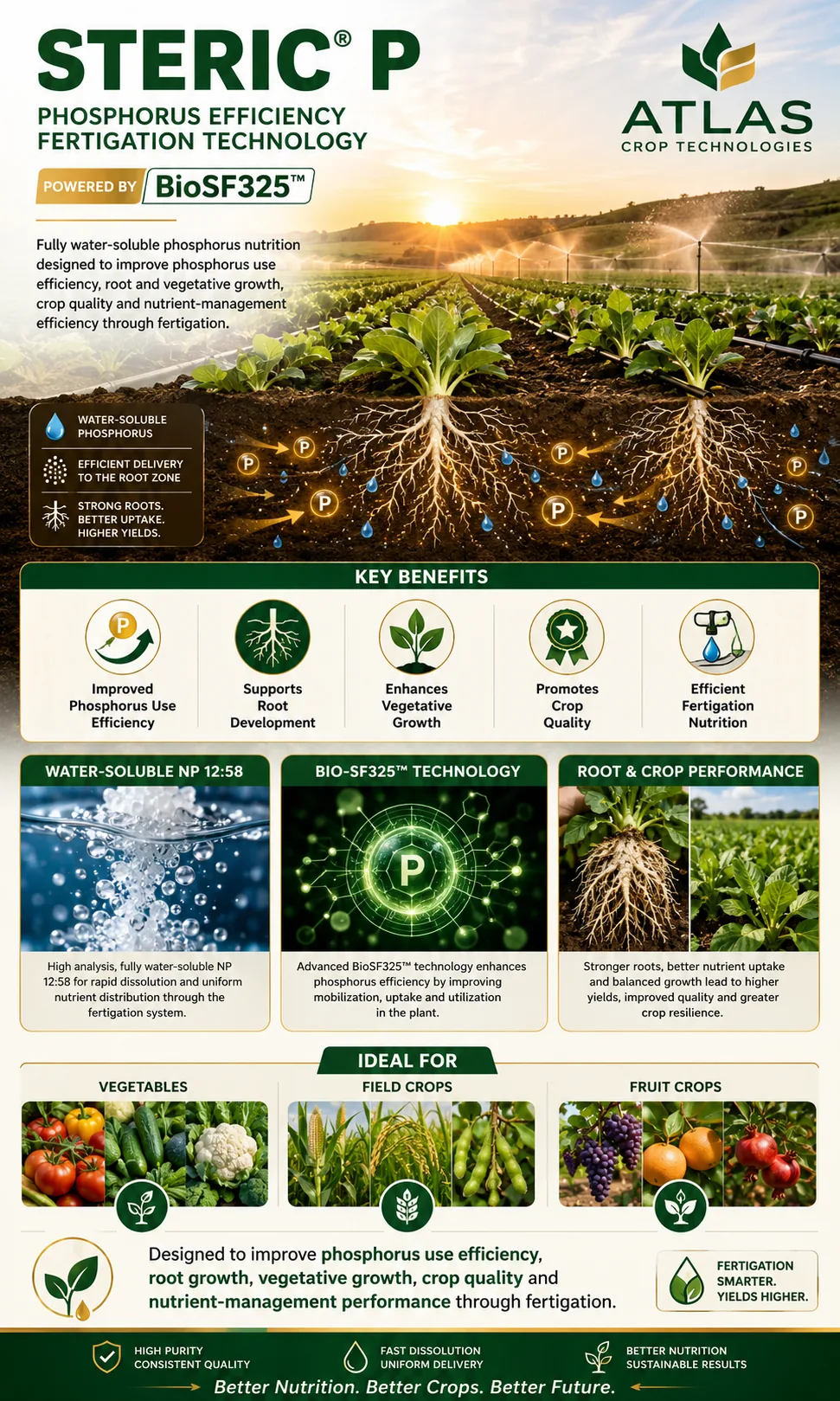 Steric® P crop nutrition technology